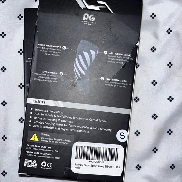 new elbow compression sleeve 2 pack size S unisex - Picture 4 of 6